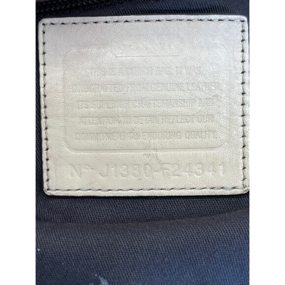 Coach Metro Tote F24341 Brown PVC Leather Trim Shoulder Bag Missing Hangtag - Picture 6 of 16